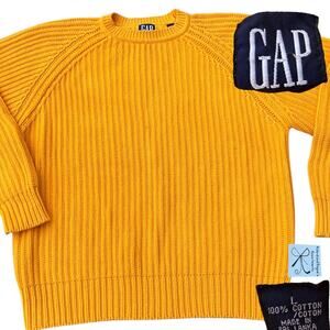 Gap Chunky Fisherman Cableknit Sweater Sz L